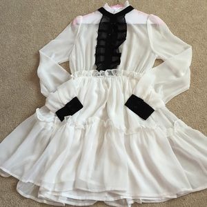 Nast gal white sheer dress