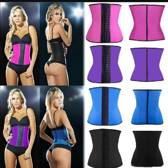 Other - 9 steel boning latex waist trainer