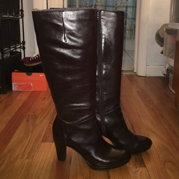 Beautiful brown leather boots