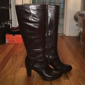 Beautiful brown leather boots