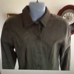 Caribbean Joe green S button down jacket