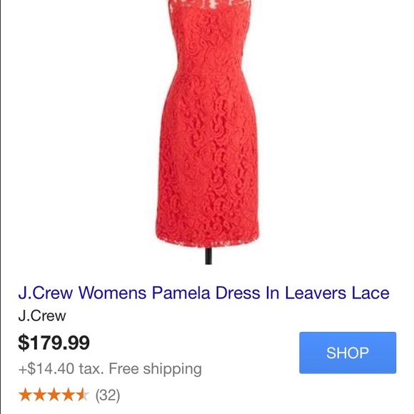Jcrew sleeveless lace dress - Picture 1 of 2