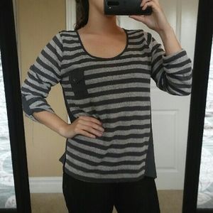Grey striped shirt