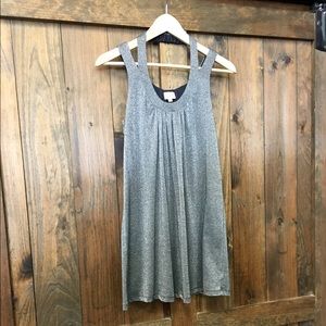 Ella Moss gray silver sparkle mini dress