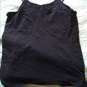Black higher neck cami