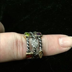 Multi gem ring
