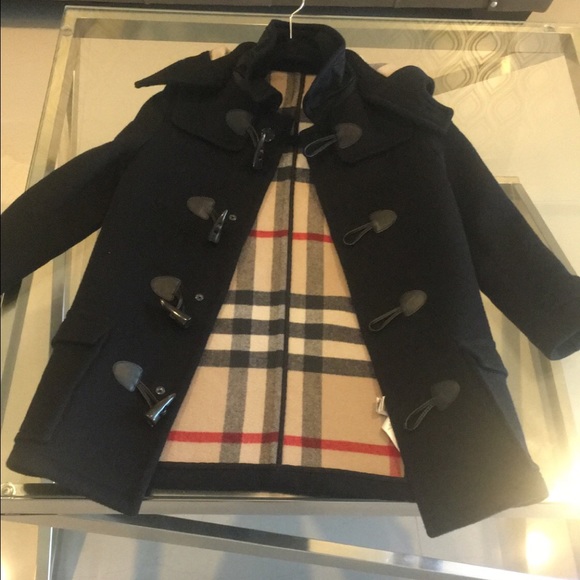 Burberry Kids Pea Coat Black size 8Y