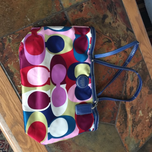 Coach scarf handbag