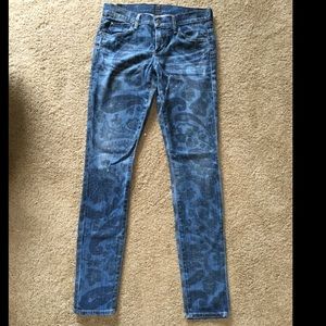 Citizens of Humanity Blue Paisley Avedon Skinny
