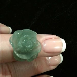 Pure jade ring