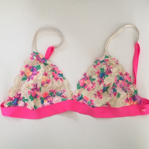 ✨Floral VS PINK bralette