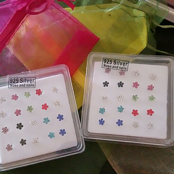 Nose piercings - Sterling silver posts. 40 total