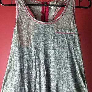 Zipper Back Tank Top w/ Frocket