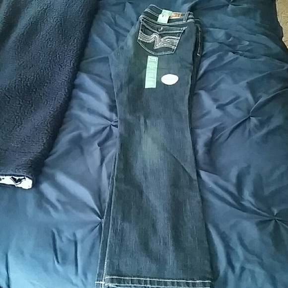 New boot cut, regular length jeans