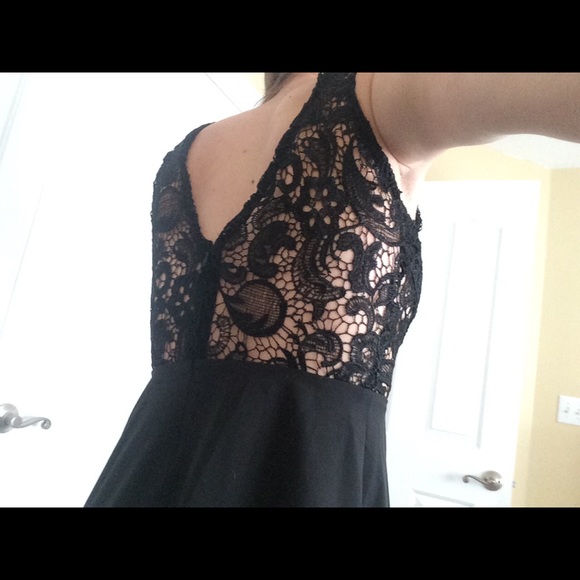 Black lace top dress - Picture 2 of 3