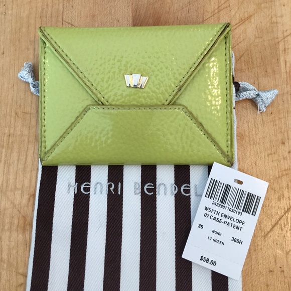 Lime Green Card Case from Henri Bendel