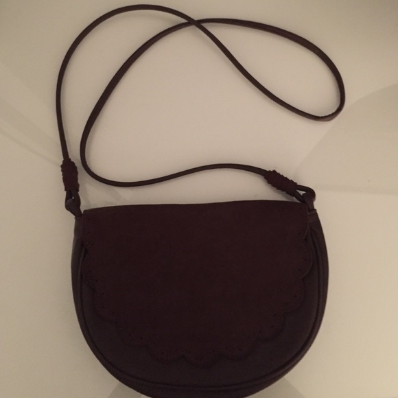 Brown suede cross body