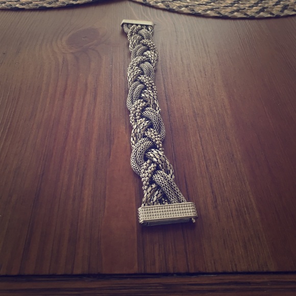 Silver type bracelet.