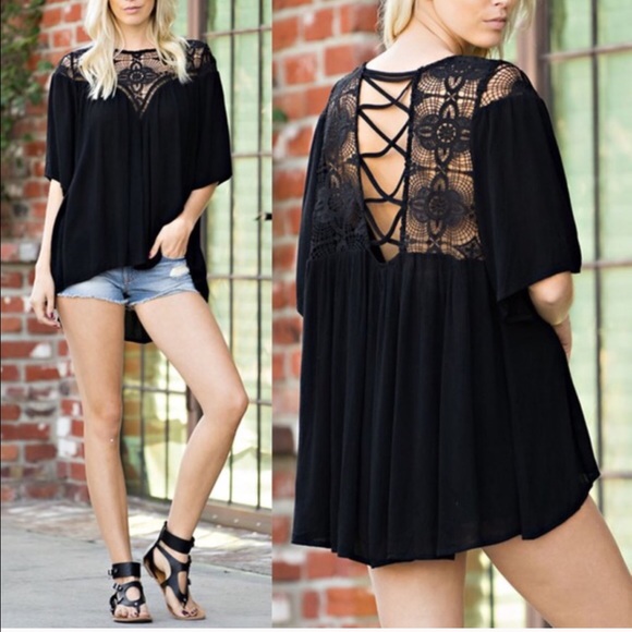 πALESIA embroidered Hi Lo top - IVORY - Picture 2 of 4