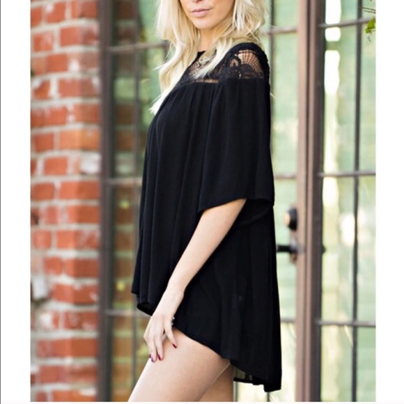 πALESIA embroidered Hi Lo top - IVORY - Picture 3 of 4