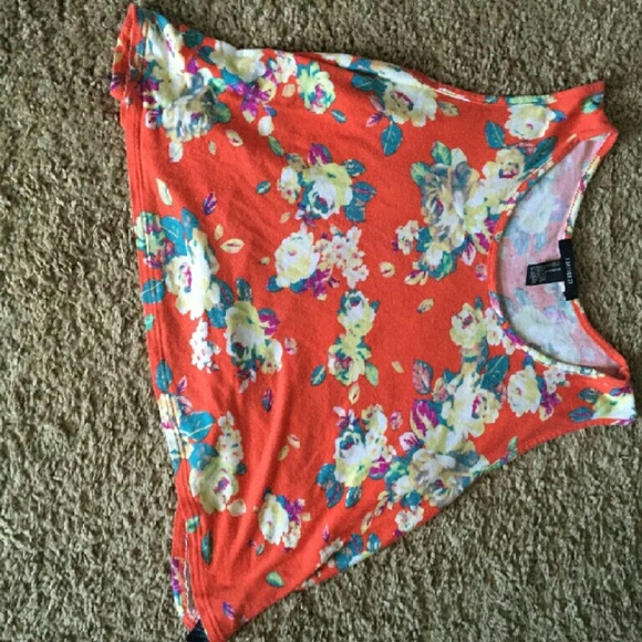 Cute floral crop top