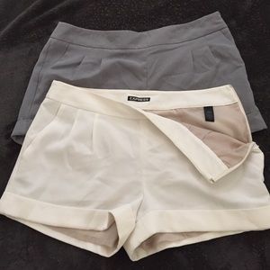 Express Pleated Cuffed Shorts