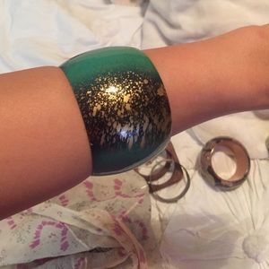 Nordstrom turquoise and gold bracelet