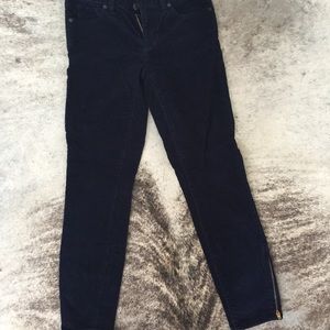 J.Crew navy toothpick cords