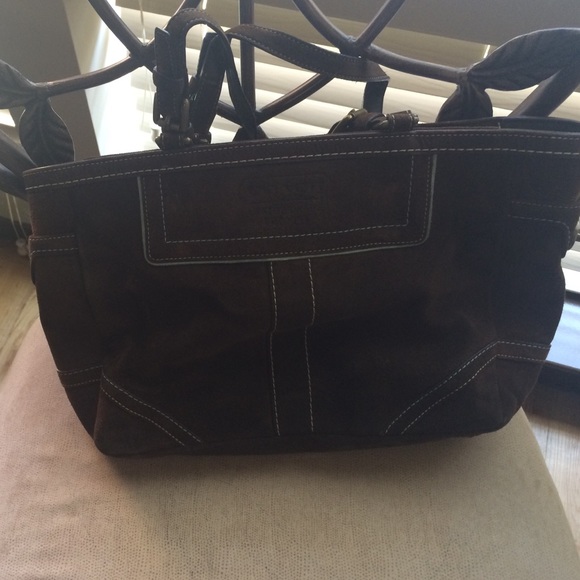 Coach suede purse