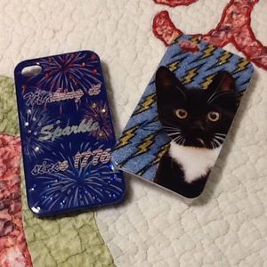 Iphone 4/4s Plastic Backing Case Bundle