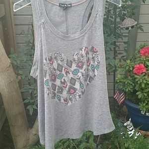 Torrid grey swing style racer back tank top