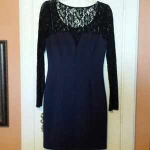Guess navy and black lace dress