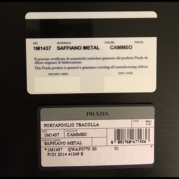 Prada Saffiano Leather Crossbody Wallet with Strap - Picture 4 of 4