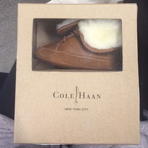 Cole Haan Mini Soft Faux Fur Booties -size 3