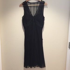 Gorgeous WHBM black beaded dress NWT