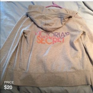 Victoria secret sweater w/zipper