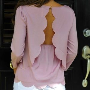 Scalloped blouse