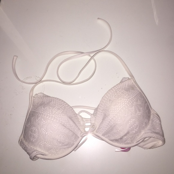 White lace Victoria's Secret swim top