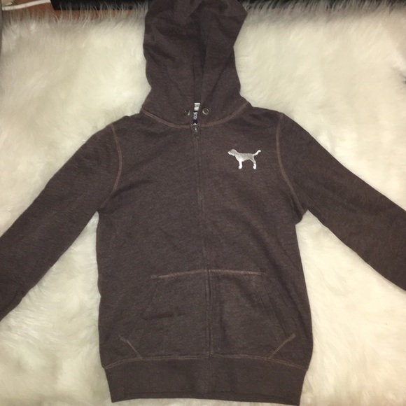 Victoria's Secret PINK Brown Zip Up