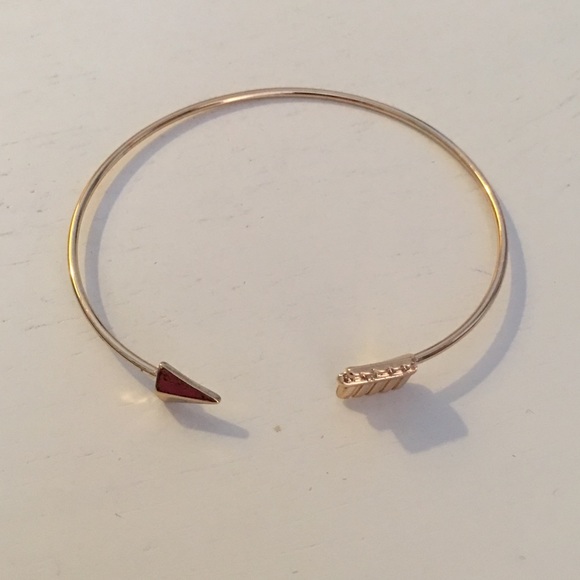 Gold Shooting Arrow Cuff Bracelet - Picture 4 of 4