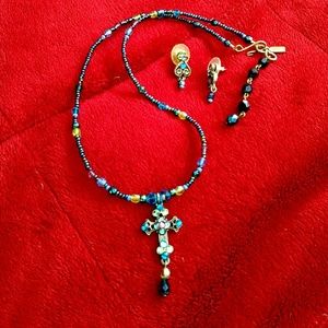 FAITH necklace and earring set