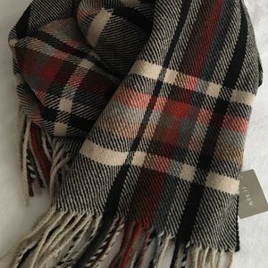 Brand New J Crew Plaid Scarf.