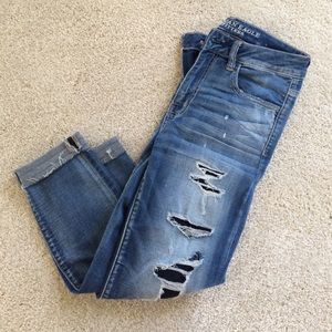 American Eagle skinny crop jeans