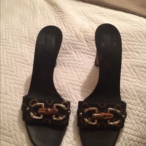 Gucci sandals gently worn .