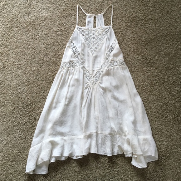 LA Hearts Lace Inset Tunic Tank Top