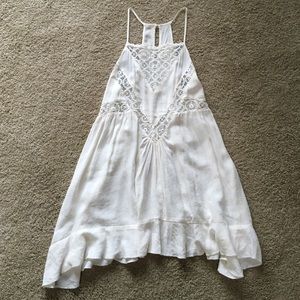 LA Hearts Lace Inset Tunic Tank Top
