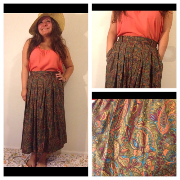 Psychedelic Maxi Skirt