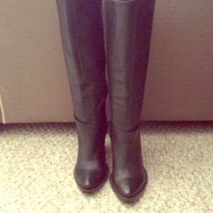 Sexy black tall boots