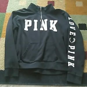 Love pink half zip