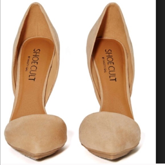 Nasty Gal Shoe Cult nude pumps